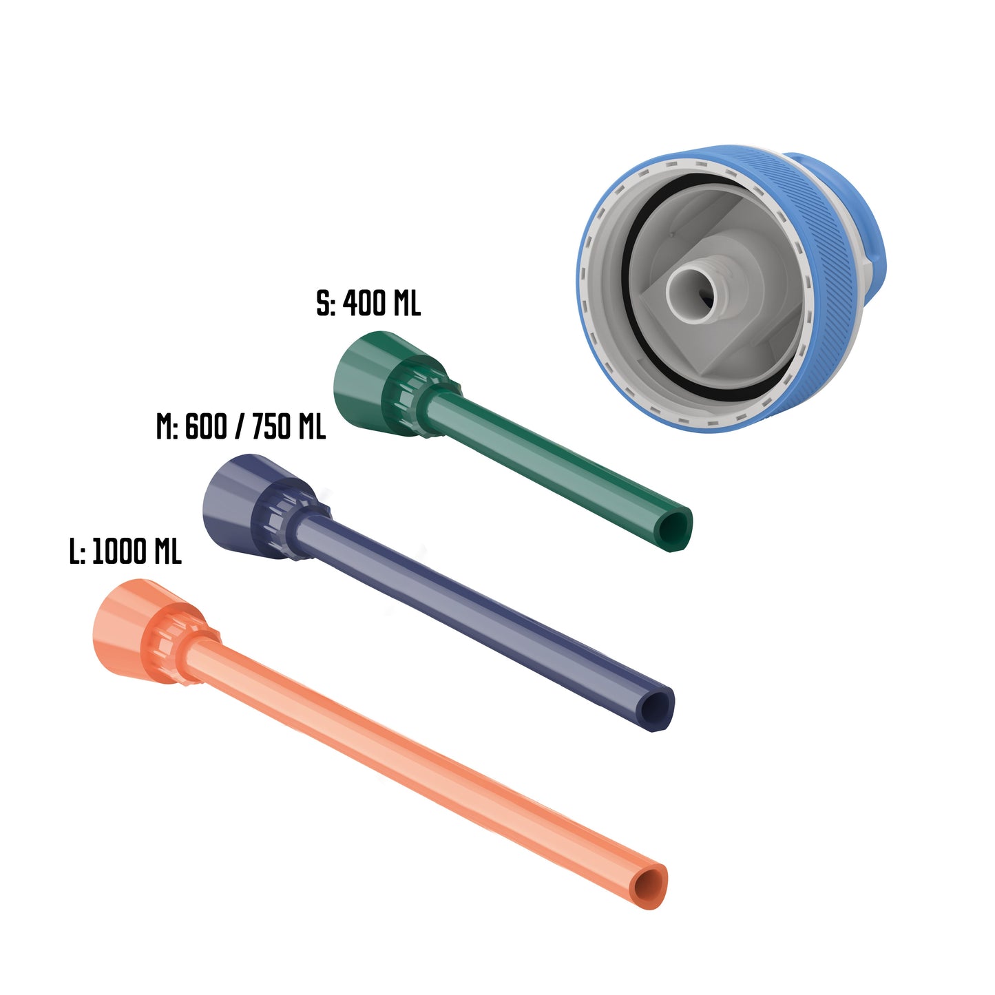 Straw set with lid