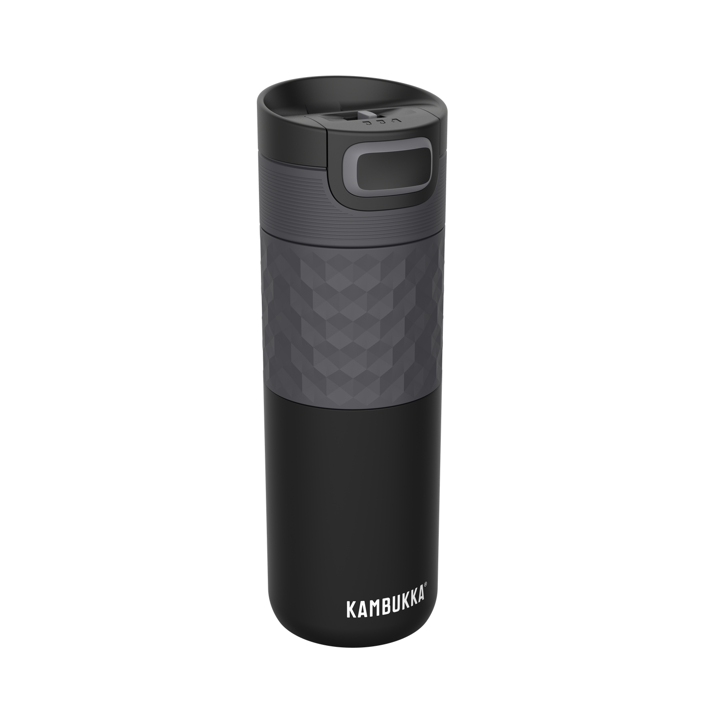 Front view of Etna Grip 500 ml Black Steel Travel mug