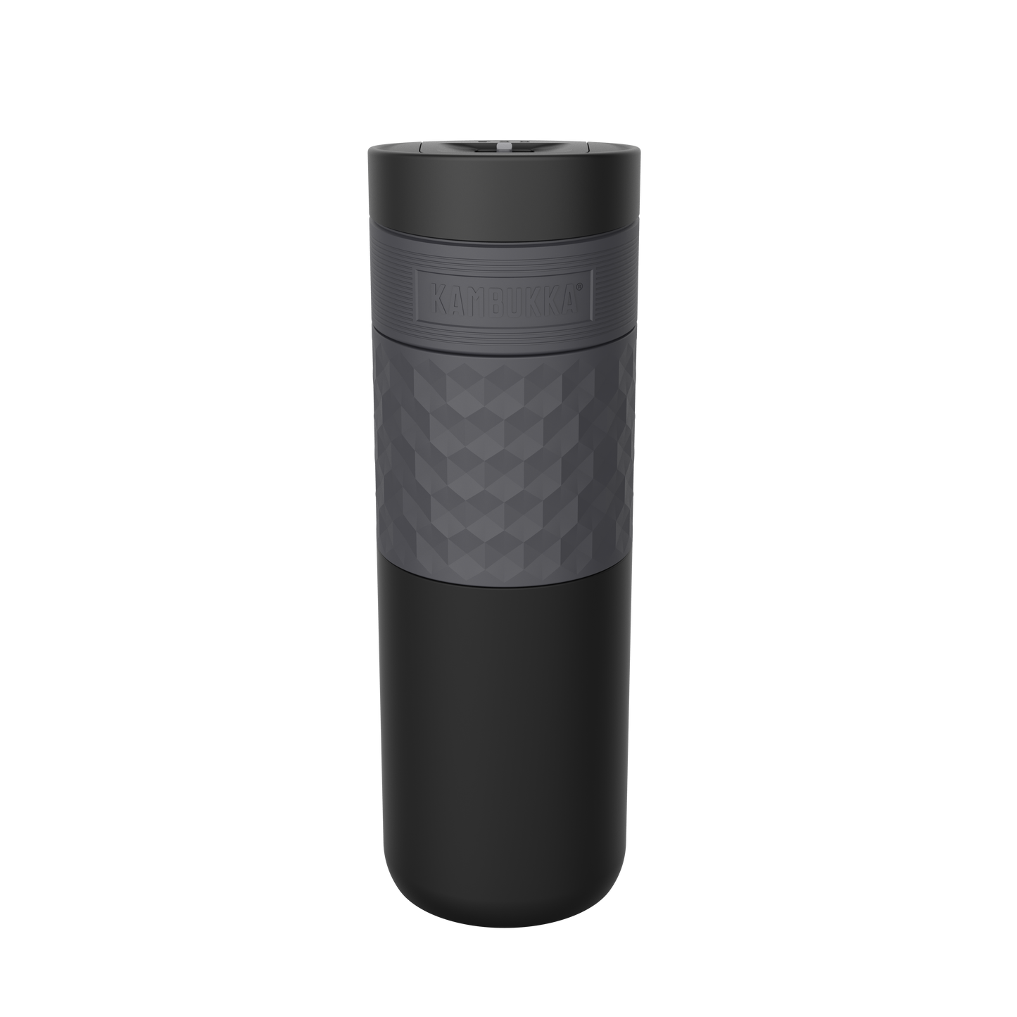 Rear view of Etna Grip 500 ml Black Steel travel mug