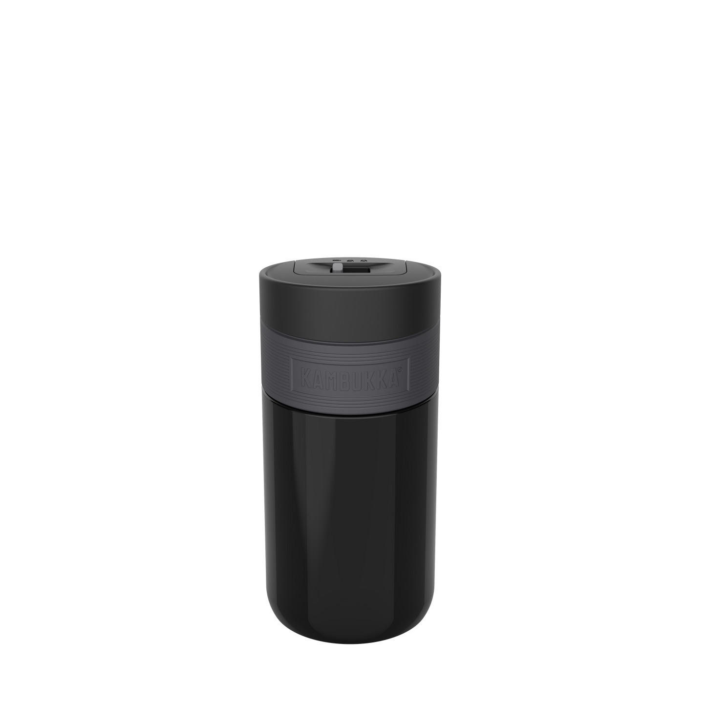 Rear view of Etna 300ml Pitch Black travel mug