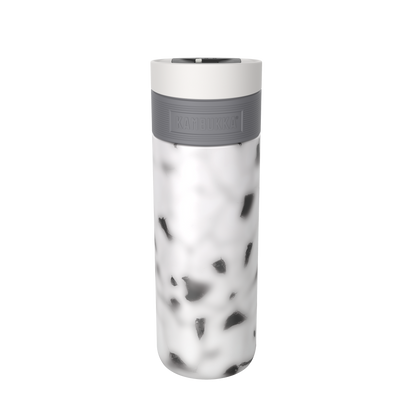 Rear view of Etna 500 ml  Foggy Terrazzo travel mug