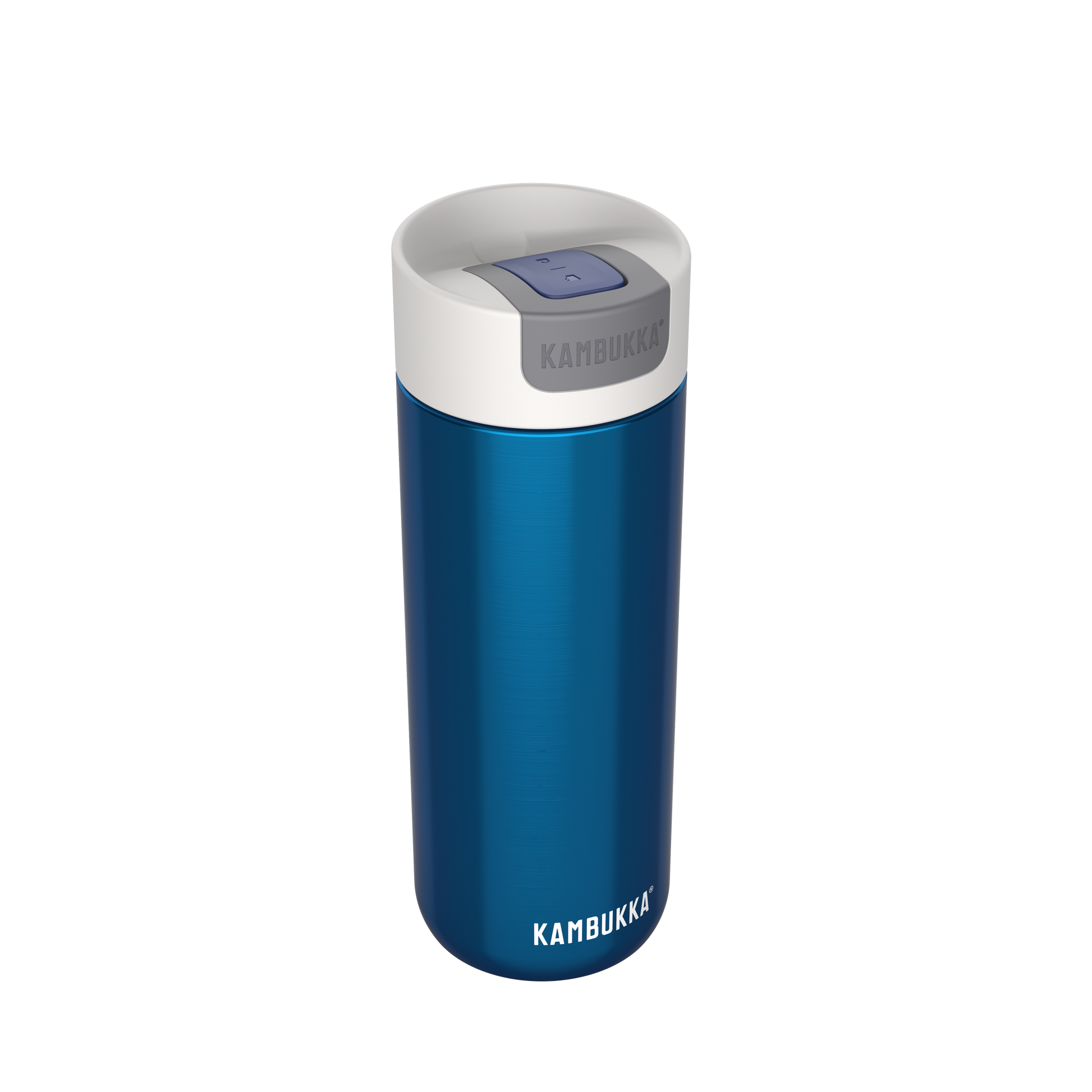 Front view of Olympus 500 ml  Blue Moon Travel mug